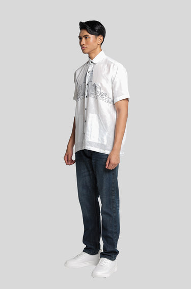 Linen Embroidered KLusion Ballad Blue