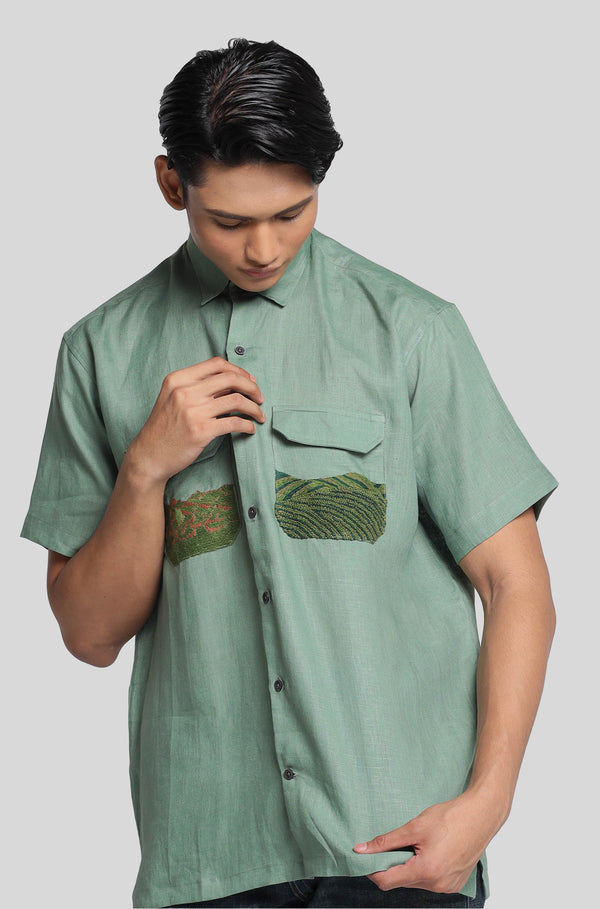 Linen Embroidered Tales Of Tea