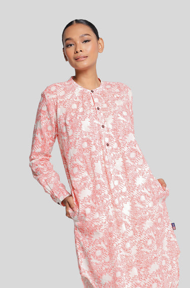 Maharani Egypt Dress Mulu Sarawak in Peach Echo