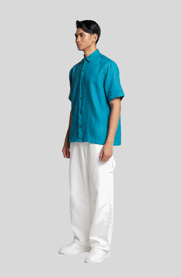 Linen Plain Tahitian Tide Moonlight