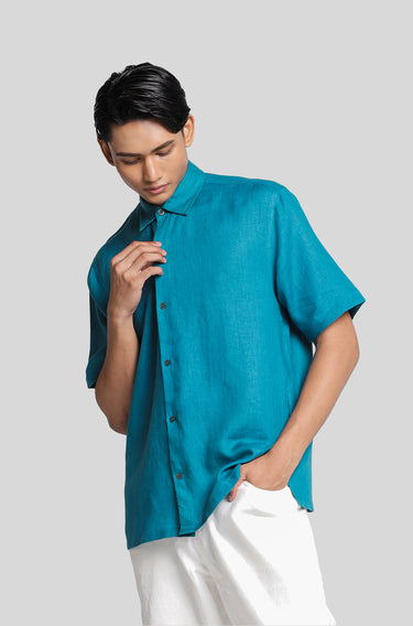 Linen Plain Tahitian Tide Moonlight