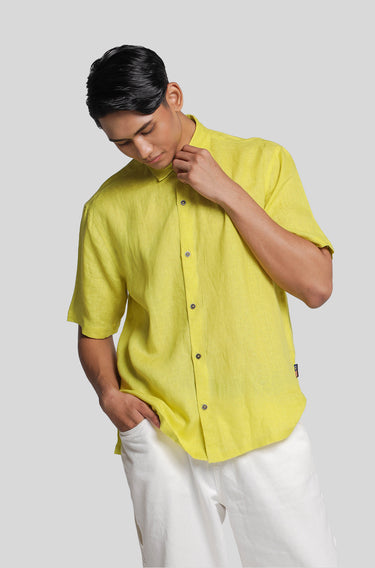 Linen Plain Golden Limeade