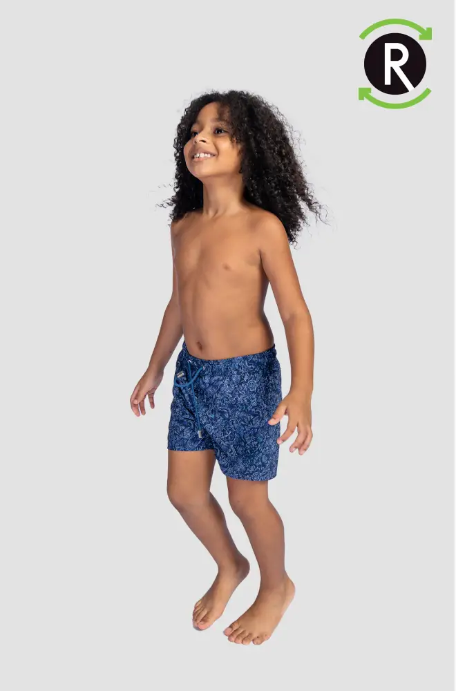 Repreve ® Pulao Junior Swim Shorts In Depth Sea Print Pants