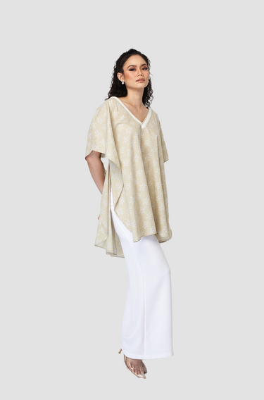 Kapten Batik X The Datai Gemma Kaftan In Beige